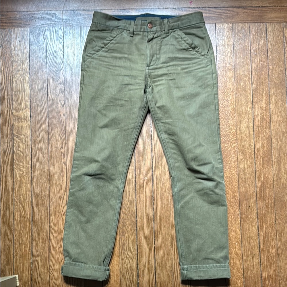 Freenote Cloth Workers Chino Men's Olive Green Pants 30/34
